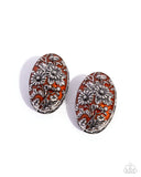 Paparazzi "Portrait of Perfection" Orange Post Earrings Paparazzi Jewelry