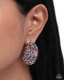 Paparazzi "Portrait of Perfection" Orange Post Earrings Paparazzi Jewelry