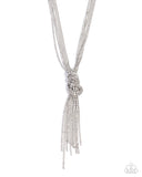 Paparazzi "Twisted Tapestry" White Necklace & Earring Set Paparazzi Jewelry