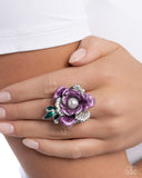 Paparazzi "Petaled Wonder" Purple Ring Paparazzi Jewelry