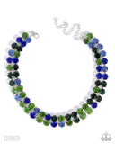 Paparazzi "Colorful Charm" Green Necklace & Earring Set Paparazzi Jewelry