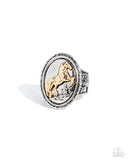 Paparazzi "Shiny Stallion" Silver Ring Paparazzi Jewelry