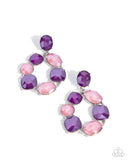 Paparazzi "Suitable Shimmer" Purple Post Earrings Paparazzi Jewelry