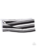 Paparazzi "Striped Symphony" Black Head Band Paparazzi Jewelry