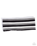 Paparazzi "Striped Symphony" Black Head Band Paparazzi Jewelry