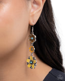 Paparazzi "Floral Flock" Yellow Earrings Paparazzi Jewelry