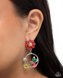 Paparazzi "Tropical Tapestry" Red Post Earrings Paparazzi Jewelry