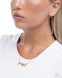 Paparazzi "Grateful for You" Gold Necklace & Earring Set Paparazzi Jewelry
