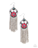 Paparazzi "Festive Fringe" Pink Earrings Paparazzi Jewelry