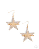Paparazzi "Touchdown Tribute" Gold Earrings Paparazzi Jewelry