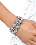 Paparazzi "Exact Elegance" White Bracelet Paparazzi Jewelry