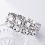 Paparazzi "Exact Elegance" White Bracelet Paparazzi Jewelry