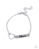 Paparazzi "Cheer Craze" Silver Bracelet Paparazzi Jewelry