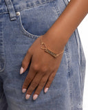 Paparazzi "Cheer Craze" Gold Bracelet Paparazzi Jewelry