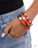 Paparazzi "Colorful Collection" Red Bracelet Paparazzi Jewelry