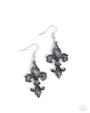 Paparazzi "Fancy Fleur-De-Lis" Silver Earrings Paparazzi Jewelry