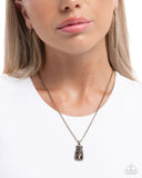 Paparazzi "Australian Ambition" Brass Necklace & Earring Set Paparazzi Jewelry