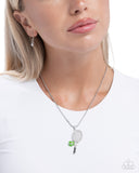 Paparazzi "Tennis Champ" Green Necklace & Earring Set Paparazzi Jewelry