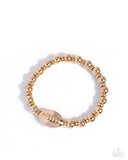 Paparazzi "Football Flair" Gold Bracelet Paparazzi Jewelry