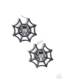 Paparazzi "Spiderweb Showcase" Black Post Earrings Paparazzi Jewelry