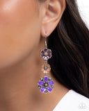 Paparazzi "Floral Flock" Purple Earrings Paparazzi Jewelry