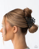 Paparazzi "Spiderweb Season" Black Hair Clip Paparazzi Jewelry