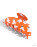 Paparazzi "Ghostly Greeting" Orange Hair Clip Paparazzi Jewelry