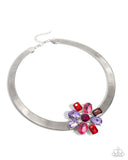 Paparazzi "Forward Florals" Multi Choker Necklace & Earring Set Paparazzi Jewelry