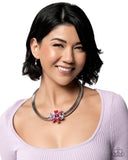 Paparazzi "Forward Florals" Multi Choker Necklace & Earring Set Paparazzi Jewelry