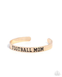 Paparazzi "Football Mom" Gold Bracelet Paparazzi Jewelry