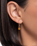 Paparazzi "Leafy Lullaby" Orange Necklace & Earring Set Paparazzi Jewelry