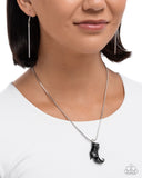 Paparazzi "Witchs Fitting" Black Necklace & Earring Set Paparazzi Jewelry