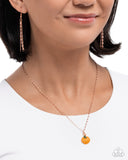 Paparazzi "Pumpkin Patch" Copper Necklace & Earring Set Paparazzi Jewelry