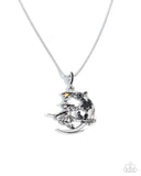 Paparazzi "Halloween Homecoming" Black Necklace & Earring Set Paparazzi Jewelry