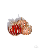 Paparazzi "Pumpkin Pattern" Orange Brooch Pin Paparazzi Jewelry