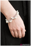 Paparazzi "Mr. and Mrs." White Bracelet Paparazzi Jewelry