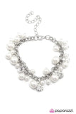 Paparazzi "Mr. and Mrs." White Bracelet Paparazzi Jewelry