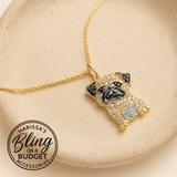 "Smug Little Pug" Brown Necklace Paparazzi Jewelry