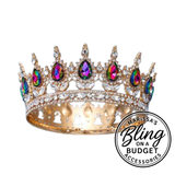 Crown Iridescent Oil Spill Paparazzi Jewelry
