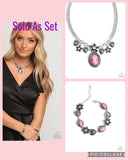 Paparazzi "Vintage Story & Ageless Account" Red Necklace & Bracelet Jewelry Set Paparazzi Jewelry