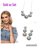 Paparazzi "Palm Tree Prominade & Promise" Yellow Necklace & Earring  Jewelry Set Paparazzi Jewelry