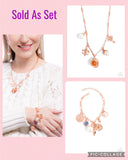 Paparazzi "Vintage Vibe & Enduring Energy" Copper Necklace & Bracelet Jewelry Set Paparazzi Jewelry