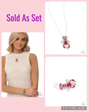 Paparazzi "Lobster Landmark & Lesson" Red Necklace & Bracelet Jewelry Set Paparazzi Jewelry