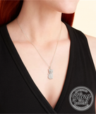 "Sparkle Puss" White Necklace Paparazzi Jewelry