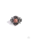 Paparazzi "A STAMPED Out Performance" Brown Ring Paparazzi Jewelry