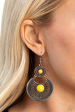 Paparazzi "A Wild Bunch" Yellow Earrings Paparazzi Jewelry