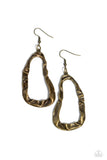 Paparazzi "Abstract Antiquity" Brass Earrings Paparazzi Jewelry