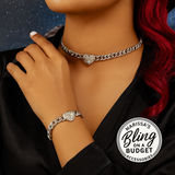 "Lovers Not Friends" White Necklace and Bracelet Set Paparazzi Jewelry