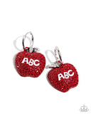 Paparazzi "Adorable ABC'S" Red Post Earrings