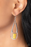 Paparazzi "Adventure Story" Yellow Earrings Paparazzi Jewelry